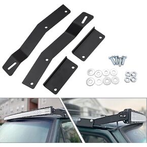 DaSen Roof Mounting Bracket for 50" Curved/Straight LED Light Bar Compatible with Jeep Cherokee XJ 1984-2001