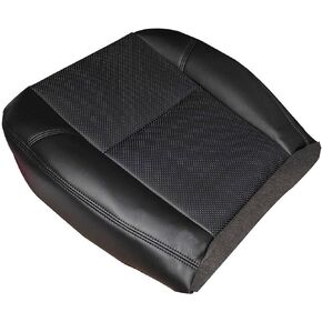 GXARTS Front Driver Or Passenger Side Bottom Replacement Perforated Leather Seat Cover Black Compatible with Cadillac Escalade Escalade ESV Escalade EXT 2007 2008 2009 2010 2011 2012 2013 2014