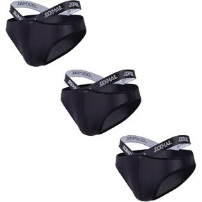 JOCKMAIL Men's Underwear Briefs V-waist Breathable Low Rise Mens Bikini Quick Dry Comfortable Fit Sports Briefs