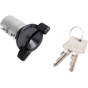 Ignition Key Lock Cylinder Tumbler Black Compatible with Chevy GMC Buick Cadillac Pontiac