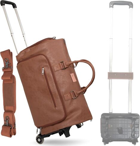 Rolling Garment Bag for Travel. Garment Duffle Bag Luggage Suit for Men and Women. 3 in 1 Carry-on Convertble Garment Bag with Wheels, Grate Gift, Rolling Garment Bag in Saudi Arabia