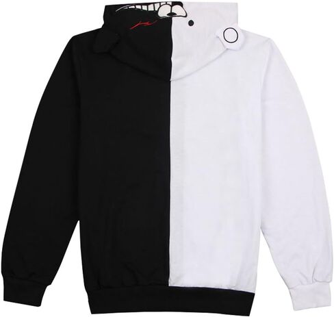 Unpifolov Black White Bear Hoodies Sweatshirts Anime Cosplay Zipper Jacket Unisex Long Sleeve Coat Uniform in Kuwait