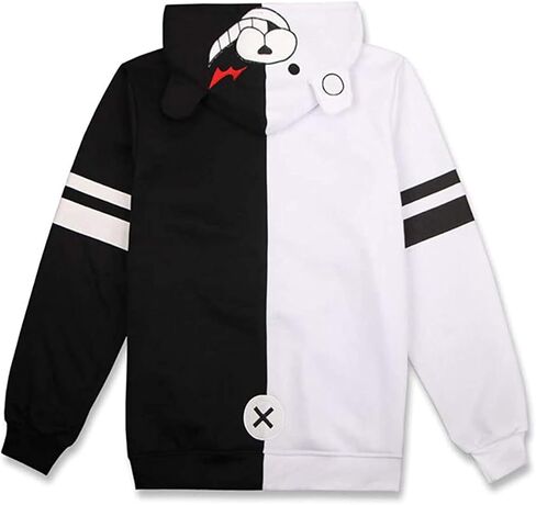 Unpifolov Black White Bear Hoodies Sweatshirts Anime Cosplay Zipper Jacket Unisex Long Sleeve Coat Uniform in Kuwait