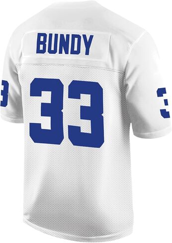 Tocament 33 AL Bundy جيرسي، قمصان بولك عالية لكرة القدم، قميص رياضي أزرق للرجال 90S ملابس الهيب هوب S-XXXL in Saudi Arabia