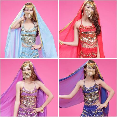 Women's Halter Neck Bra for Belly Dance, Backless Padded Camisole Halter Crop, Sequins Belly Dance Crop Top in Saudi Arabia