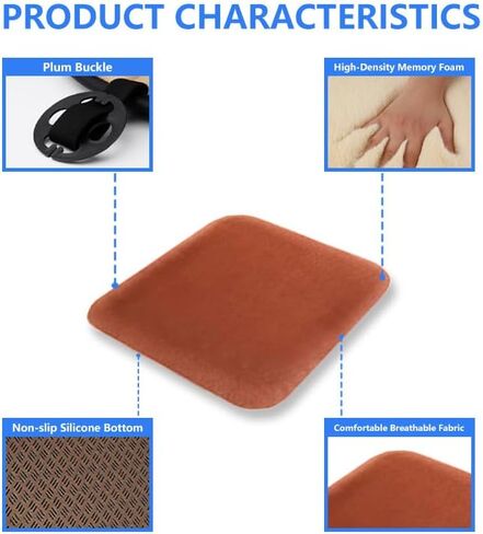 Wool Car Seat Cushion Comfort Memory Foam Sheepskin Driver Seat Cushion Universal Size Fit for Most Car Truck SUV Or Van Office Chair Pad Winter Seat Covers (1PC Beige Front Seat) in Saudi Arabia
