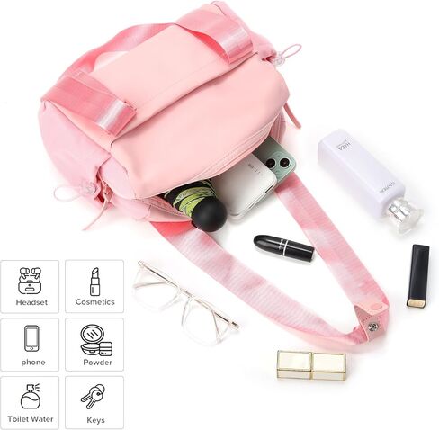 Didida Small Gym Bag for Women Girls,Waterproof Mini Gym Bag with Wet Compartment,Small Duffle Bag for Workout Sport Travel Weekender,Black in Kuwait