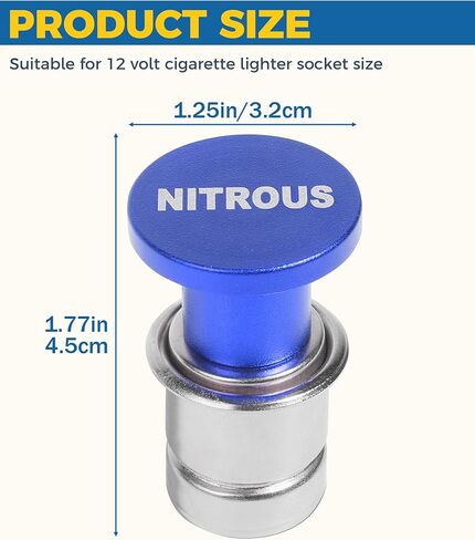Car Cigarette Lighter,Car Accessories Car Lighter,Fire Missile Cigarette Lighter Plug,Eject Button Cigarette Lighter,Push Button Cigarette Lighter for Vehicles with Standard 12V (Nitrous) in Saudi Arabia