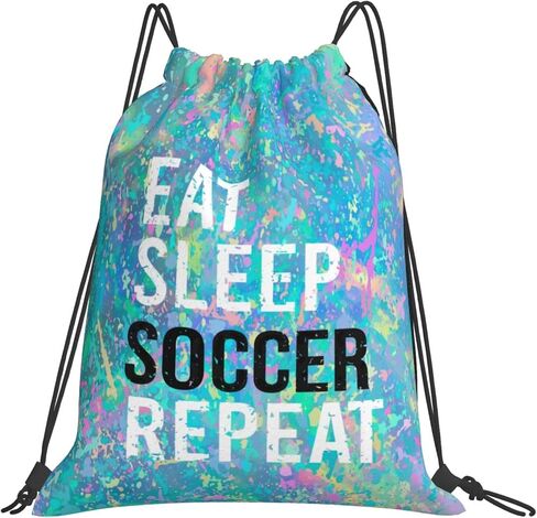 Eat Sleep Jiu- Jitsu Repeat Drawstring Backpack Gym Sack Sports String Bag Drawstring Sackpack For Women Men in Kuwait