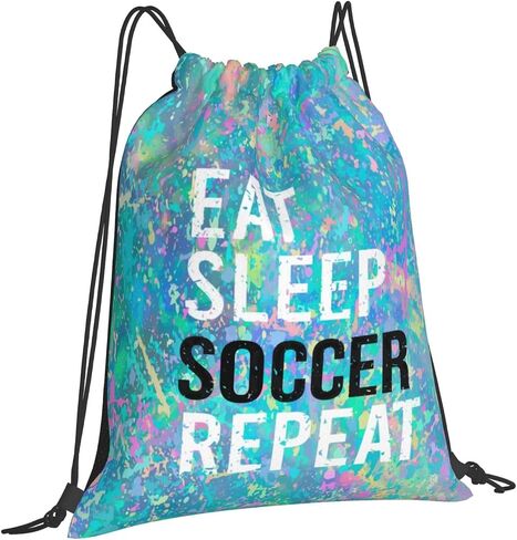 Eat Sleep Jiu- Jitsu Repeat Drawstring Backpack Gym Sack Sports String Bag Drawstring Sackpack For Women Men in Kuwait