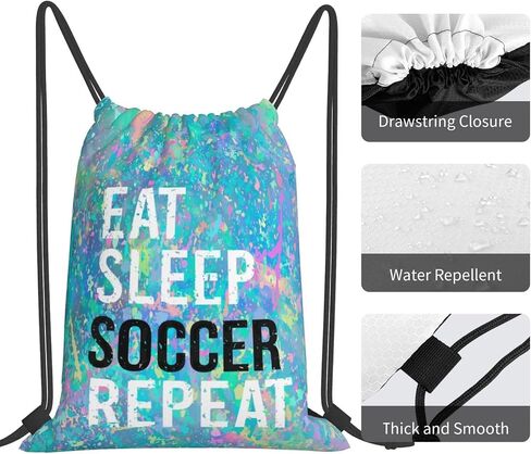 Eat Sleep Jiu- Jitsu Repeat Drawstring Backpack Gym Sack Sports String Bag Drawstring Sackpack For Women Men in Kuwait