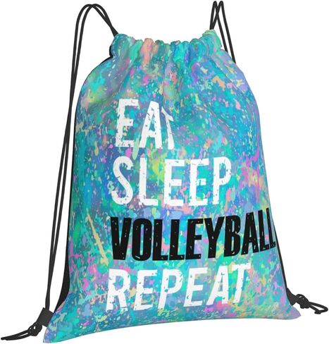 حقيبة ظهر برباط من Eat Sleep Jiu-Jitsu متكررة لصالة الألعاب الرياضية وحقيبة رياضية برباط للنساء والرجال in Kuwait