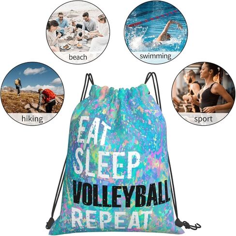 حقيبة ظهر برباط من Eat Sleep Jiu-Jitsu متكررة لصالة الألعاب الرياضية وحقيبة رياضية برباط للنساء والرجال in Kuwait