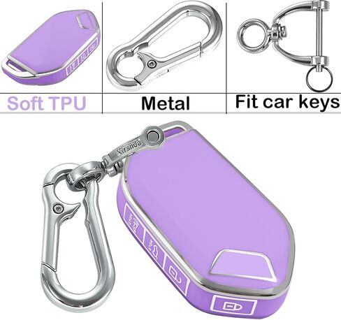 for kia Key Fob Cover with keychian,TPU Protection Key Case Compatible with 2023 2024 Telluride EV5 Smart Remote Key(Red,5 Button) in Kuwait