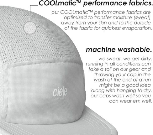 Ciele Athletics ALZCap - Premium, Small Brim, Washable Moisture Wicking Hat with Sun Protection, 5-Panel Knit Running Hat in Kuwait