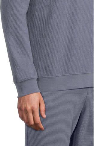 Barefoot Dreams Men's Malibu Collection Waffle Knit Raglan Pullover in Saudi Arabia