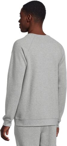 Barefoot Dreams Men's Malibu Collection Waffle Knit Raglan Pullover in Saudi Arabia