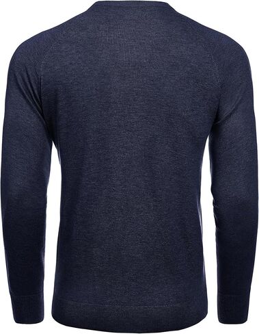 COOFANDY Men's Crewneck Sweater Casual Dress Pullover Sweater Slim Fit Lightweight Long Sleeve Raglan Sweaters in Saudi Arabia