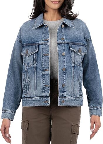 KUT from the Kloth Women's Liz Trucker Drop Jacket Soulder in Saudi Arabia