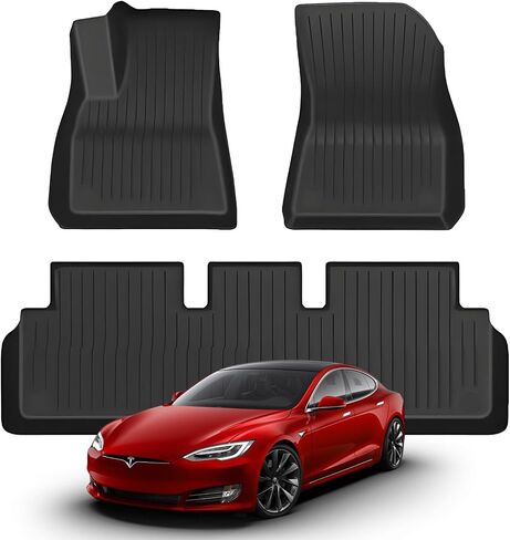 2025 Floor Mats for Tesla Model 3, Tesla Model 3 Accessories 2024 2025, 3 PCS Floor Mats Fit for Tesla Model 3 Highland, All-Weather Floor Mats Model 3(3PCS) in Kuwait