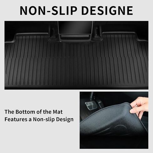 2025 Floor Mats for Tesla Model 3, Tesla Model 3 Accessories 2024 2025, 3 PCS Floor Mats Fit for Tesla Model 3 Highland, All-Weather Floor Mats Model 3(3PCS) in Kuwait