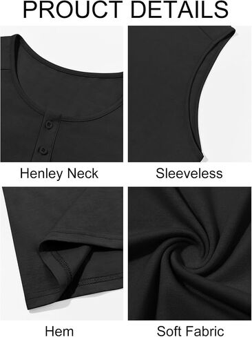 Runcati Men's Workout Tank Tops Sleeveless Muscle Gym Slim Fit Henley Shirt Casual Basic Summer Beach Tops in Kuwait