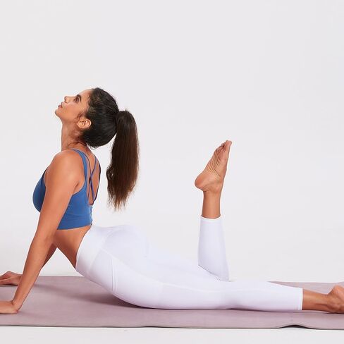 Women Padded Longline Yoga Sports Bra,Sexy V-Neck Strappy Criss Cross Back Seamless Wireless Bralette Workout Top in Saudi Arabia