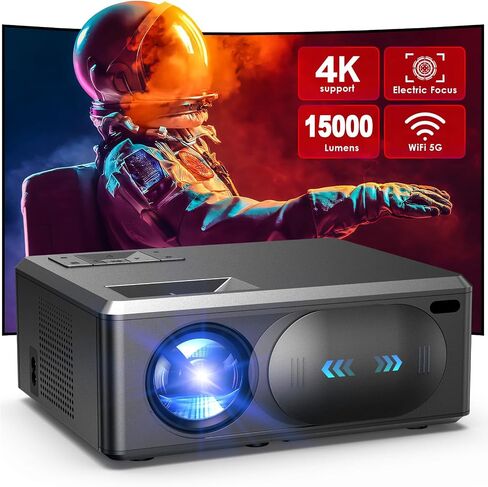 projector and wifi Bluetooth, electric focus projector, mini projector for outdoor use, Home Theater Movie Projector in Saudi Arabia