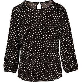 Women's Printed Smocked Shoulder Top in Saudi Arabia