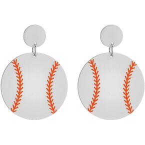 Football Earrings For Women Girl Baseball Soccer Earrings Acrylic Cute Sports Lightweight Fashion Dainty