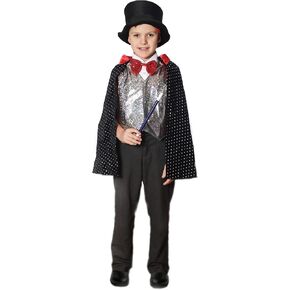 Marvin's Magic - Magician Dress Up - Magical Costume & Props - Magic Wand - Magic Hat - Role Play - Colouring Book - Waistcoat & Cape