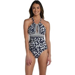 La Blanca Women's One Piece Swimsuit High Neck Tummy Control Bathing Suit in Saudi Arabia
