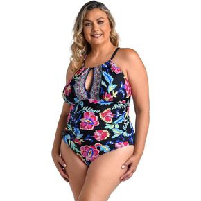 La Blanca Women's Standard High Neck One Piece Swimsuit