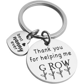 Ankiyabe Nanny Gift Keychain Thank You Gift for Nanny Child Care Gift Babysitter Gift Nanny Appreciation