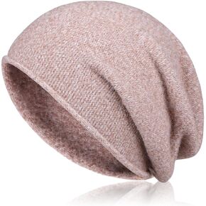 BCHRTOIP Ladies Cashmere Slouchy Knit Beanie Hat for Women Soft Warm Winter Hat Knitted Slouchy Skull Beanies