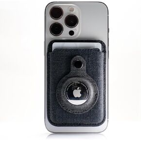 Hemp Wallet for MagSafe Wallet AirTag, Compatible with iPhone 15, 14, 13 & 12 - Built in AirTag Holder