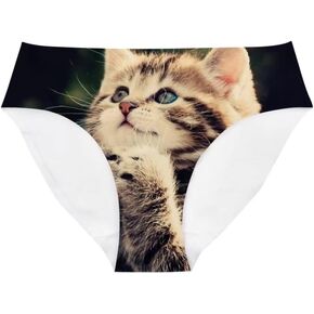 Allhaitong Briefs Panties for Women Gag Gift Lightweight Seamless Underwear Low Rise Cheeky Hipster