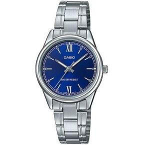 Casio LTP-V005D-2B2 Women's Standard Stainless Steel Midnight Blue Dial 3-Hand Analog Watch