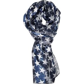 Ted and Jack - Stars & Stripes American Pride Print Silk Feel Scarf