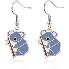 Koala Earring Necklace Koala Lover Gifts She Believed She Could So She Did Keychain Animal Jewelry Koalas Gifts for Her Girls