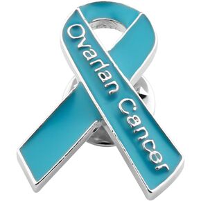 CENWA Ovarian Cancer Awareness Ribbon Enamel Pin Ovarian Cancer Awareness Jewelry Ovarian Cancer Survivor Gift