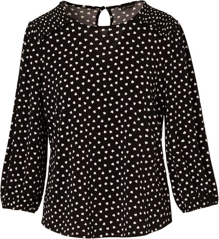 Women's Printed Smocked Shoulder Top in Saudi Arabia