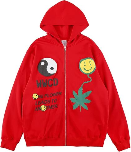 معطف Arnodefrance CPFM WWCD Hip Hop Earth First معطف بسحاب كامل مع هوديس بطباعة جرافيك in Kuwait