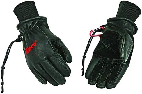 قفاز تزلج من جلد الخنزير للرجال من Kinco 900MAX-XL، مقاوم للماء، بطانة حرارية تحافظ على الحرارة، مقاس X-Large، أسود in Kuwait