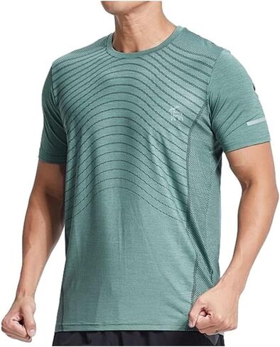 MAXERIA Workout Shirts for Men Slim Fit Graphic Tees Men Dry Fit T Shirts for Men Sports Gym Workout Tops in Saudi Arabia