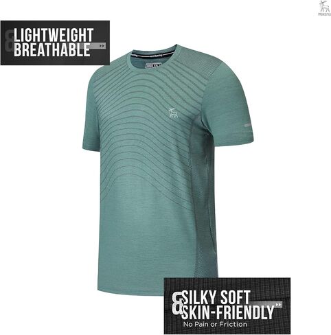 MAXERIA Workout Shirts for Men Slim Fit Graphic Tees Men Dry Fit T Shirts for Men Sports Gym Workout Tops in Saudi Arabia