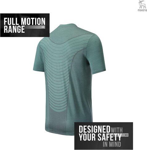 MAXERIA Workout Shirts for Men Slim Fit Graphic Tees Men Dry Fit T Shirts for Men Sports Gym Workout Tops in Saudi Arabia
