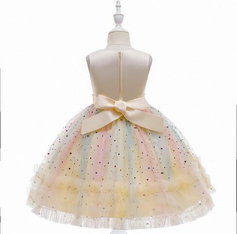 Weileenice Flower Girls Wedding Dress Bridesmaid A-Line Princess Pageant Photo Shoot Prom Holiday Party Tulle Dresses in Kuwait