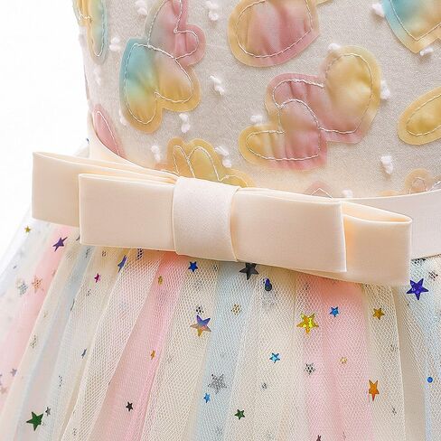 Weileenice Flower Girls Wedding Dress Bridesmaid A-Line Princess Pageant Photo Shoot Prom Holiday Party Tulle Dresses in Kuwait