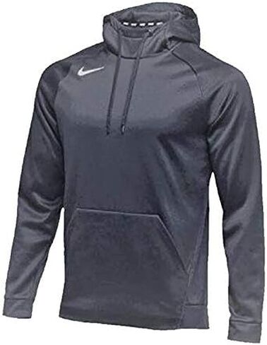 NIKE Mens Therma Hoodie Po (Small, Anthracite) in Saudi Arabia